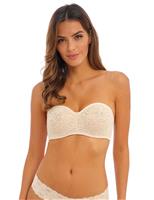 Halo Floral Lace Wired Strapless Bra