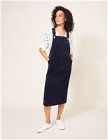 Cotton Rich Square Neck Pinafore Dress