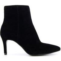 Suede Stiletto Heel Pointed Ankle Boots