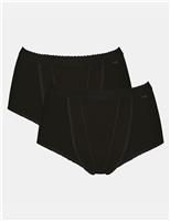 2pk High Waisted Control Maxi Full Briefs
