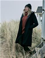 Musto Corsica Hooded Longline Parka Coat Navy