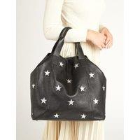 Leather Star Tote Bag