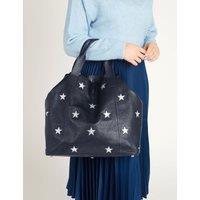 Leather Star Tote Bag