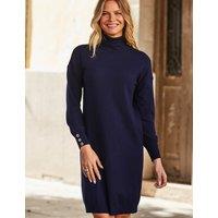 Roll Neck Knee Length Jumper Dress