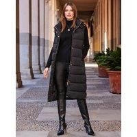 Padded Hooded Longline Puffer Gilet