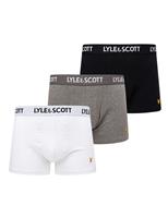 Lyle & Scott 3 Pack Cotton Rich Trunks Black