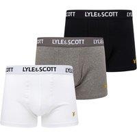 Lyle & Scott 3 Pack Cotton Rich Trunks Grey Mix