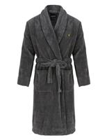 Lyle & Scott Cotton Blend Dressing Gown Grey