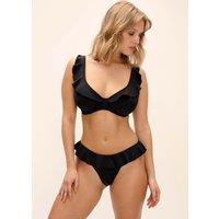 Freya Jewel Cove Wired Plunge Bikini Top Black