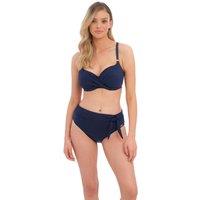 Fantasie Ottawa Textured High Waisted Bikini Bottoms Navy