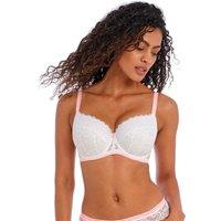 Freya Offbeat Wired Padded Balcony Bra C-H White
