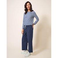 Cotton Blend Wide Leg Culottes