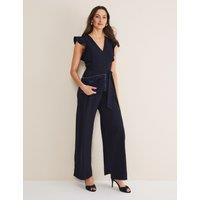 Frill Detail Short Sleeve Jumpsuit