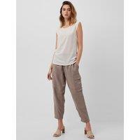 French Connection Round Neck Relaxed Blouse White