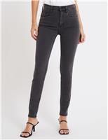 High Waisted Skinny Ankle Grazer Jeans