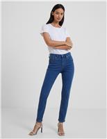 High Waisted Skinny Ankle Grazer Jeans