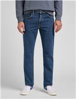 Lee Straight Fit Brooklyn Jeans Med Blue Denim