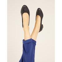 Leather Flat Ballet Pumps