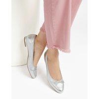 Leather Flat Ballet Pumps