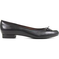Jones Bootmaker Leather Flat Ballet Pumps Black