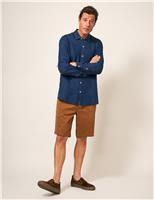 White Stuff Pure Linen Shirt Navy