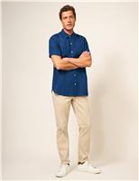 White Stuff Pure Linen Shirt Navy