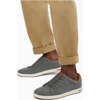 Dune London Suedette Lace Up Trainers Grey