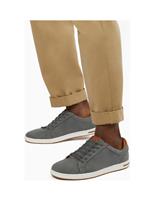 Dune London Suedette Lace Up Trainers Grey