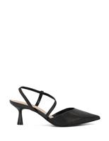 Dune London Kitten Heel Pointed Court Shoes Black