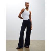 Elasticated Waist Wide Leg Trousers