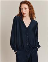 Satin Look Bomber Jacket