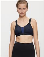 Triumph Triaction Energy Lite Non Wired Non-Padded Breathable Performance Sports Bra Black