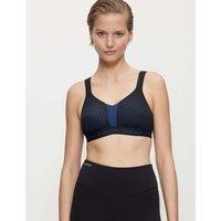 Triumph Triaction Energy Lite Non Wired Non-Padded Breathable Performance Sports Bra Black