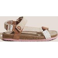 Woven Ankle Strap Footbed Sandals