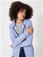 Cotton Rich Zip Up Hoodie