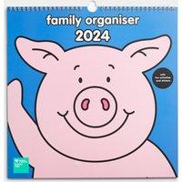 2024 Calendar & Family Organiser - Percy Pig with Stickers