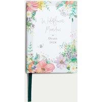 2024 Small A6 Week to View Diary - Wildflower Meadow Design