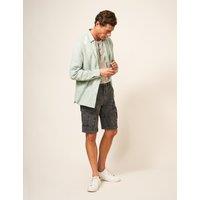 White Stuff Pure Cotton Cargo Shorts Black