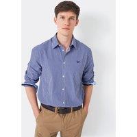 Crew Clothing Pure Cotton Check Shirt Navy Mix
