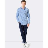 Slim Fit Pure Cotton Check Poplin Shirt