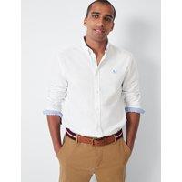Crew Clothing Regular Fit Pure Cotton Oxford Shirt White