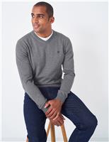 Cotton V-Neck Jumper