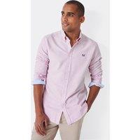 Crew Clothing Slim Fit Pure Cotton Oxford Shirt Light Pink