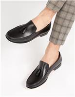 Jones Bootmaker Leather Slip-On Loafers Black