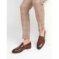 Jones Bootmaker Suede Slip-On Loafers Tan