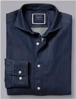 Charles Tyrwhitt Slim Fit Denim Shirt Blue
