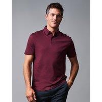 Charles Tyrwhitt Pure Cotton Jersey Polo Shirt Red