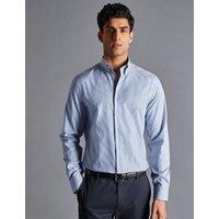 Non Iron Pure Cotton Striped Oxford Shirt