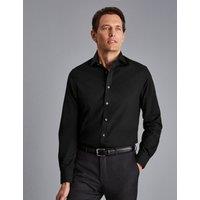 Charles Tyrwhitt Slim Fit Non Iron Pure Cotton Shirt Black