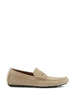 Dune London Suede Slip-On Loafers Natural